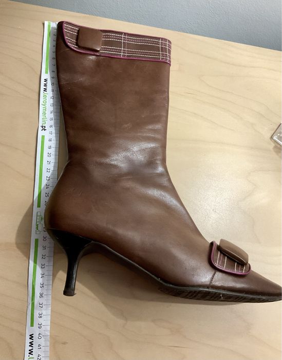 Botas castanhas e rosa Salvador Sapena