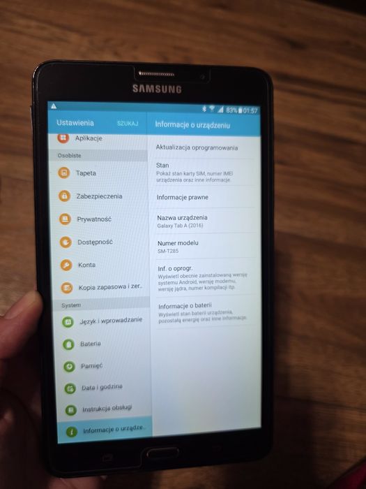 Tablet Samung Galaxy Tab A6 SM-T285,
