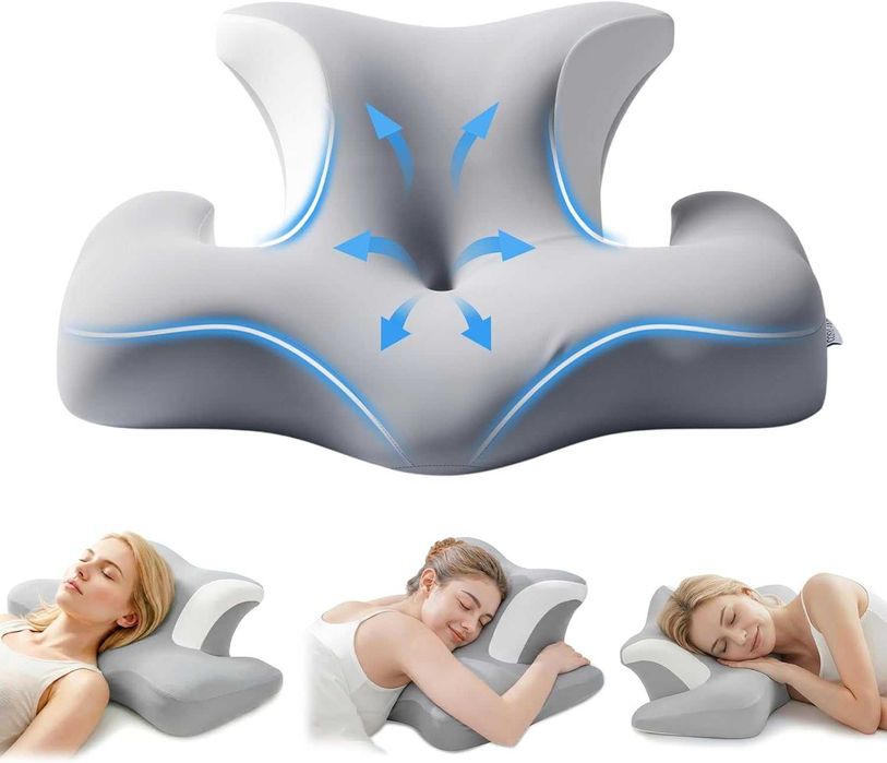 Almofada cervical e pescoço ergonómica