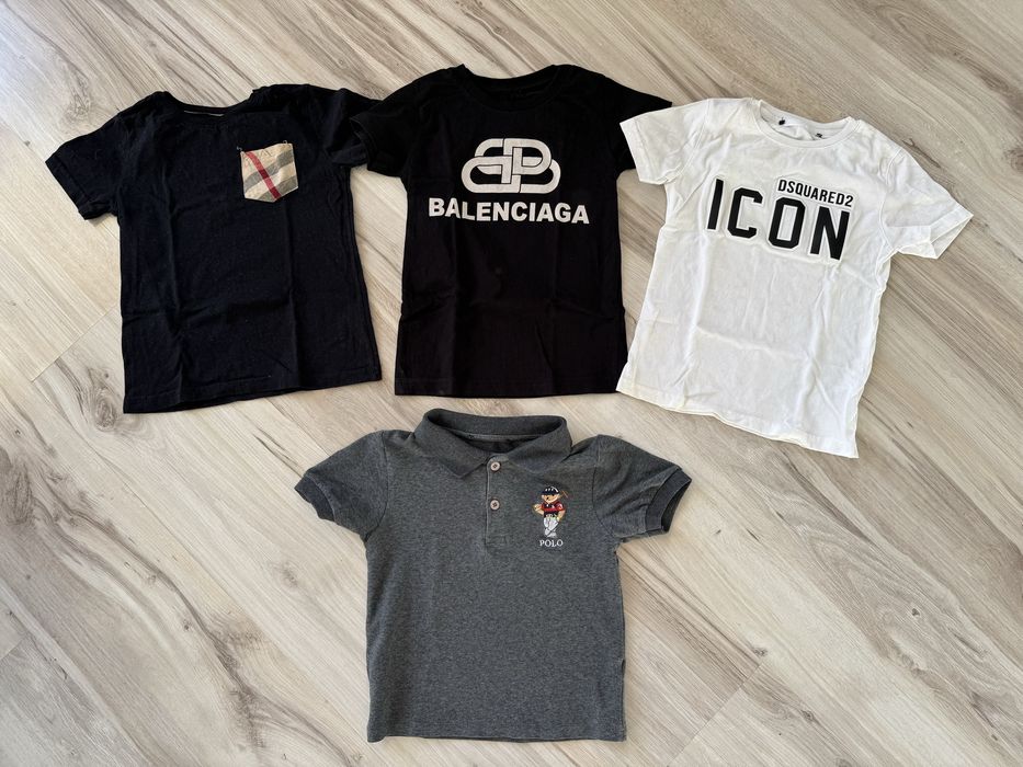 Ciuchy dla chłopca 3-4 lata dsquared2 balenciaga burberry ralph