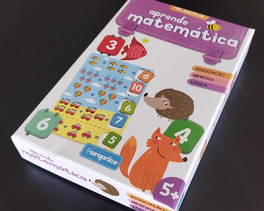 Conjunto Puzzles e Jogos Didáticos para crianças 3 aos 7 anos (9 artigos - bom estado)