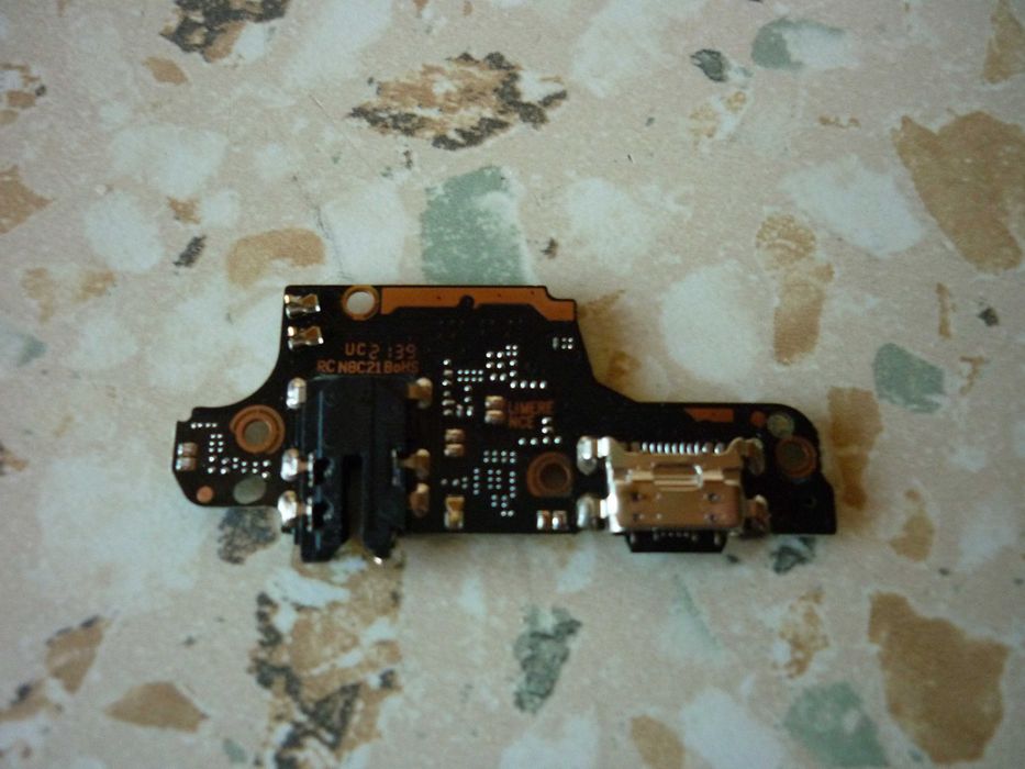 Шлейф Xiaomi Redmi Note 9S/Note 9 Pro з роз'ємом зарядки плата питания