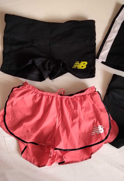 4x Calções/shorts desportivos New Balance mulher (corrida + treino) Tam S