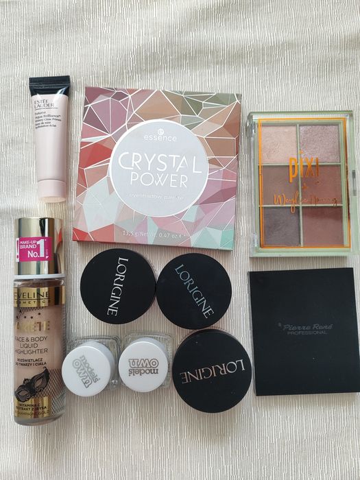 Zestaw kosmetyków używane i nowe estee lauder pixi eveline pierre rene