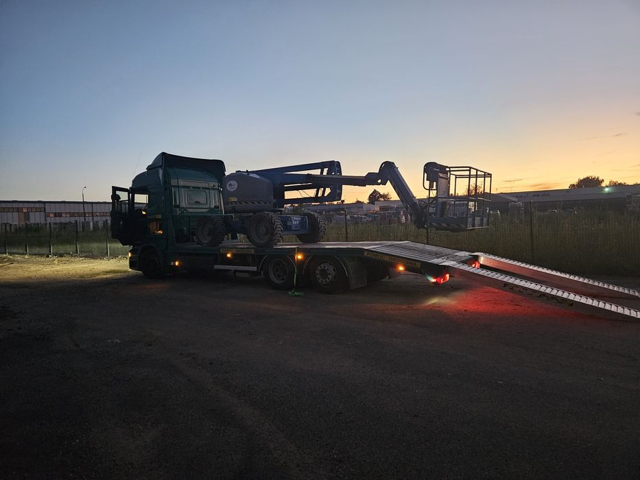 Transport maszyn, usługi transportowe, transport pomoc drogowa