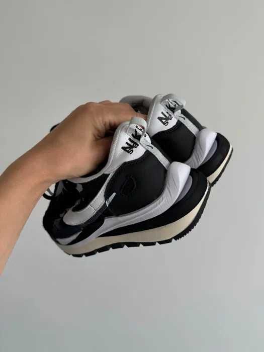 (БЕЗ ПЕРЕДОПЛАТИ) Nike VaporWaffle x Sacai Black White найк чорнобілі