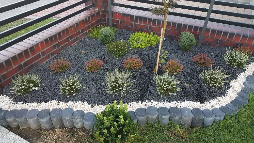 ozdobny Grys czarny bazalt 8-16mm żwir kamień gres łupek granitowy