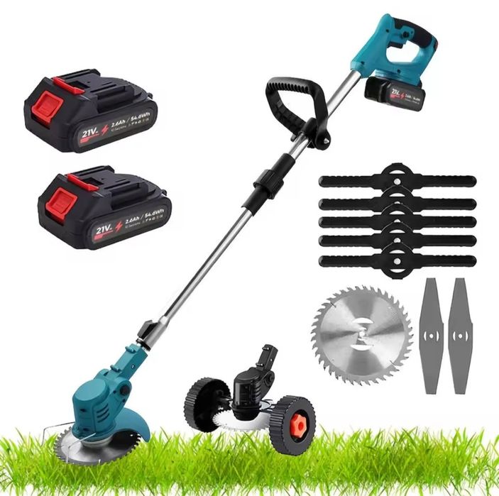 Corta Relva Dobrável 1800W com Cabo Ajustável para Poda e Acabamento, Ferramenta de Jardim (Novo)