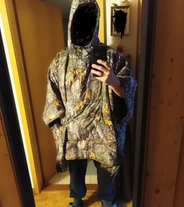 Poncho ocieplane, bushcraft