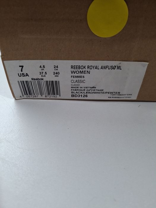 Sneakersy Reebok Royal Anfuso r.37,5