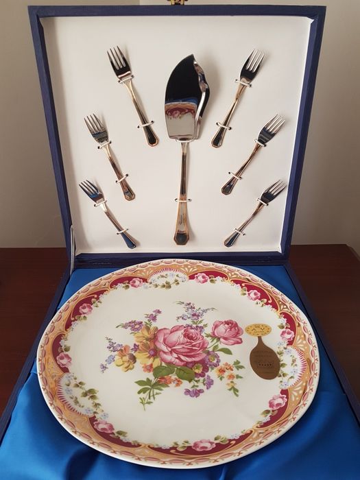 Limoges Vintage Plate and Cutlery
