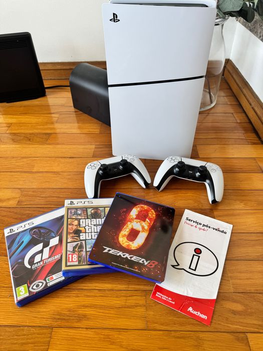 2x Comandos Dualsense Ps5 + 4x Jogos Ps5