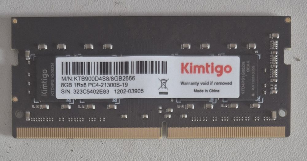 Memória RAM 8G DDR4-2666 MHz industrial