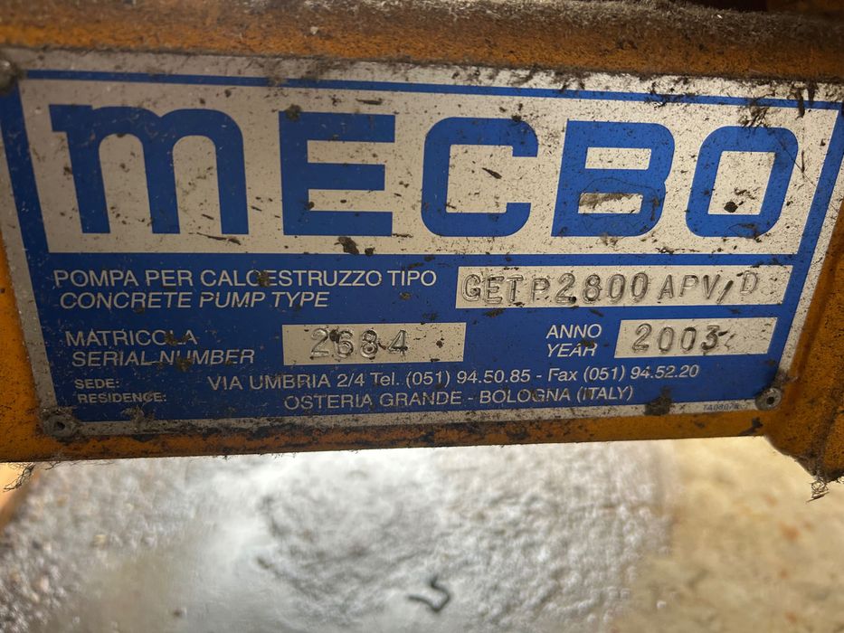 Pompa do betonu MECBO
