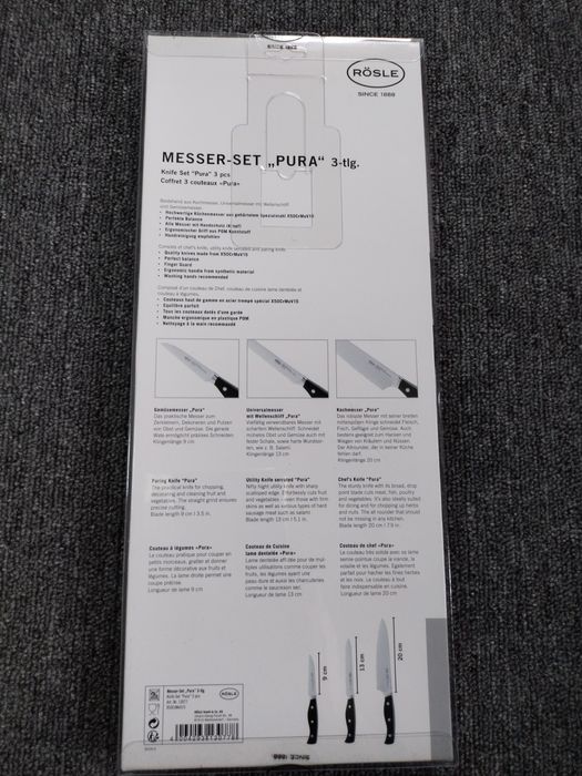 Набор кухонных ножей Rosle Pura. Ножі Кухонні.