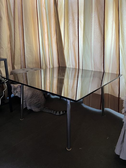 Mesa quadrada vidro 70,5 cm