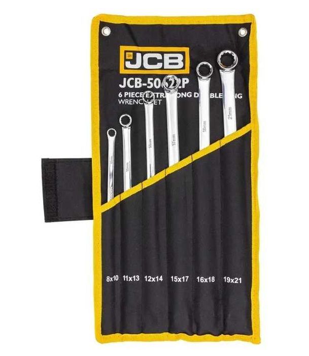 Набір накидних прямих подовжених ключів 6 пр. в чохлі (8-21 мм) JCB Tools JCB-50622P