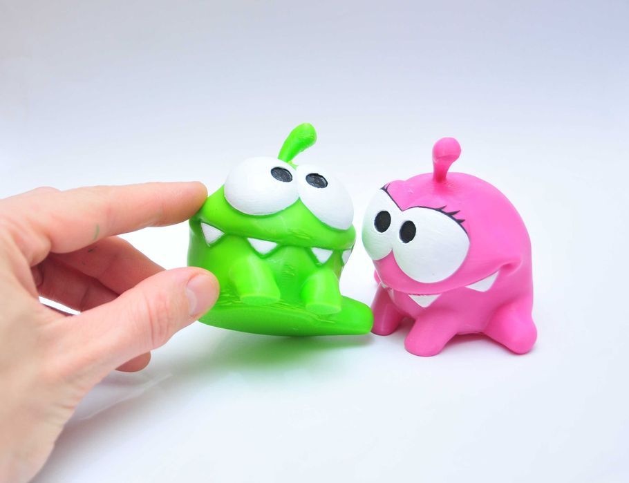 Набор фигурок Ам Ням + Ам Няша парой 2шт Om Nom Cut the Rope