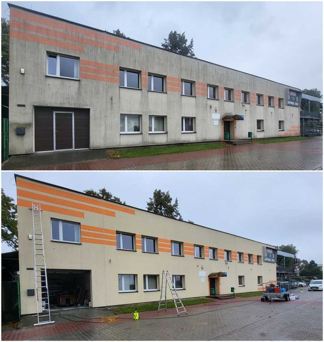 Mycie elewacji, dachów, ogrodzeń, impregnacja kostki brukowej,