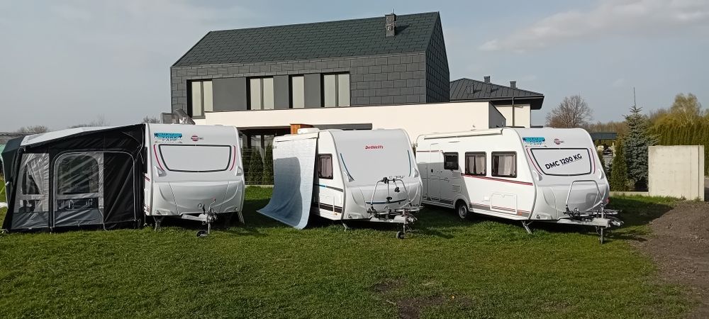 Wynajem nowych przyczep kempingowych 6 i 7 osobowych dmc 1200kg