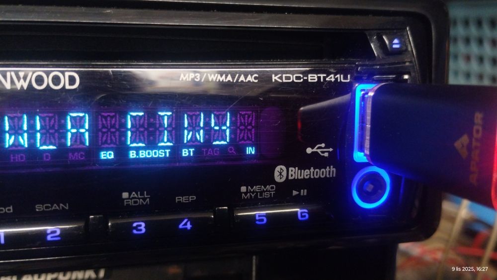 Radio Kenwood KDC-BT41U bluetooth do rozmów USB CD aux sprawne
