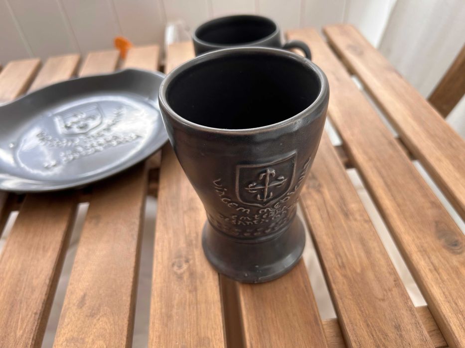 Conjunto de coleção Feira Medieval – Canecas, Copos e Prato