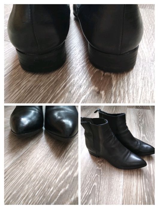 Жіночі шкіряні італійські ботильйони челсі Vero Cuoio, 38 розмір