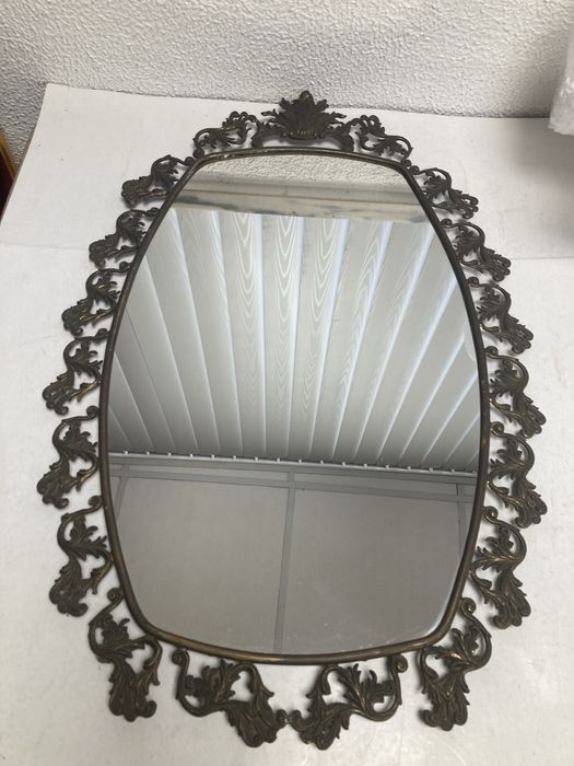Espelho com Moldura em Ferro, Vintage