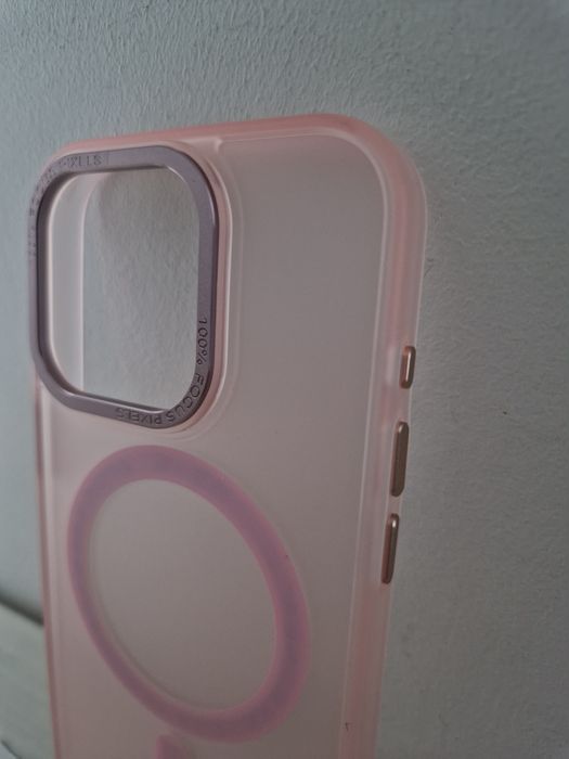 Liavec AG Magsafe Case do Iphone 15 Pro Max jasnoróżowy