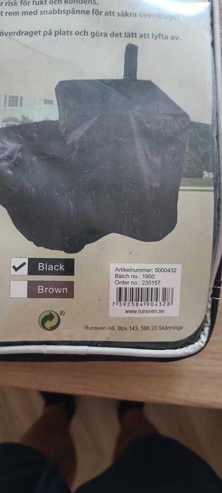 Pokrowiec na grill z wędzarnią 96x40x101cm SKYDDSOVERDRAG
