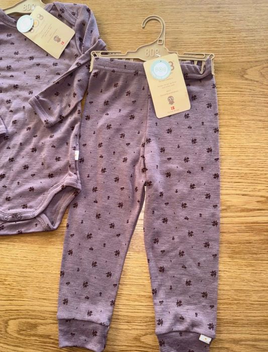 Body i leginsy 100% wełny merino rozm 80