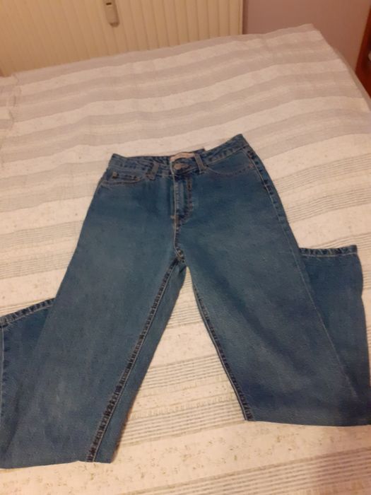Spodnie jensy Bershka 34 wysoki stan