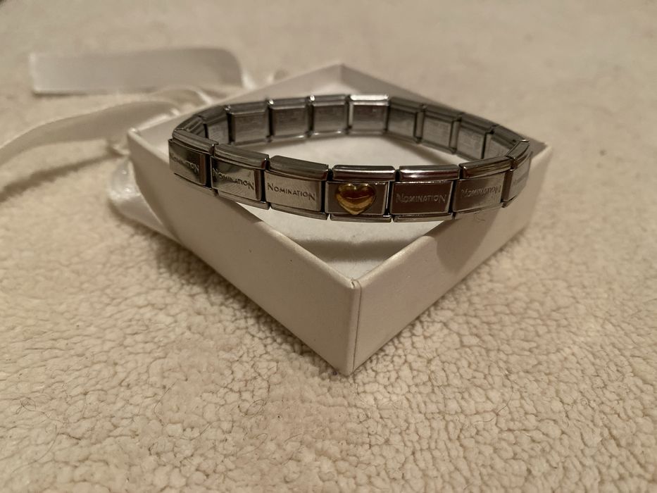 Pulseira Nomination com peça de coração- original