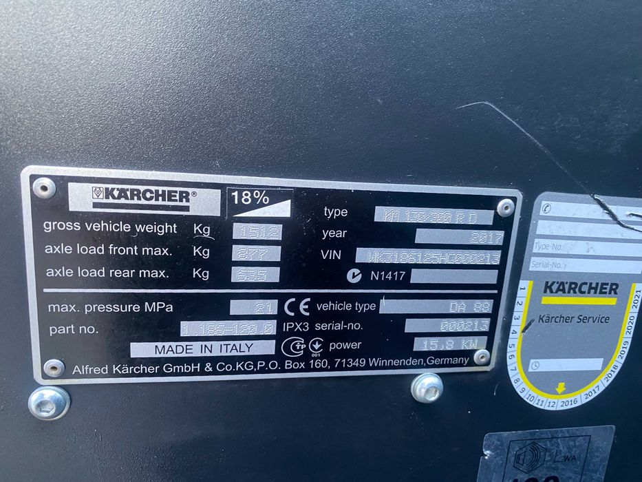 Zamiatarka karcher km 130 130 rd z 2017r