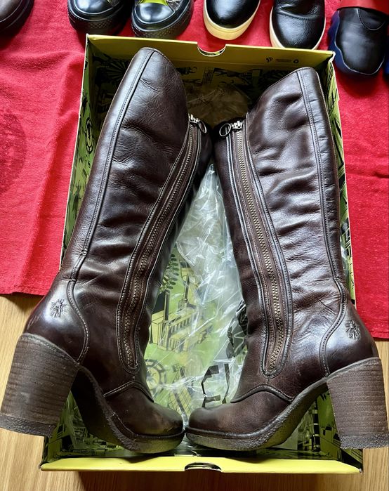 Bota de Pele FlyLondon Mulher 35 como novas