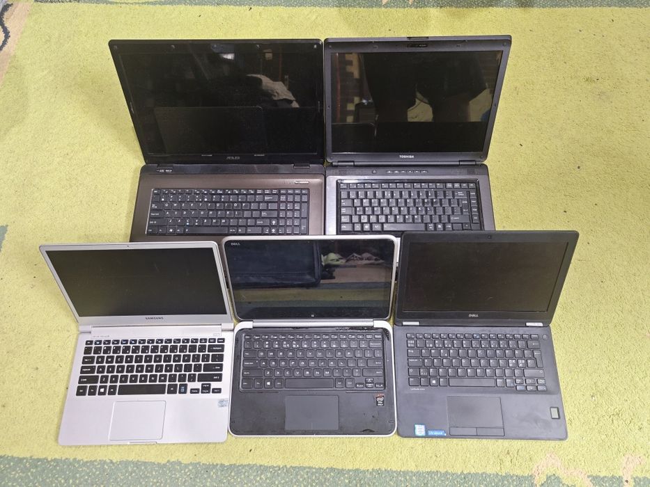 Zestaw 5 laptopów / Dell XPS, Latitude, Samsung 900X, Asus, Toshiba /
