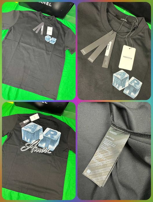 Ekskluzywny T-shirt męski Nowość Stone Island Amiri Ami Paris Premium