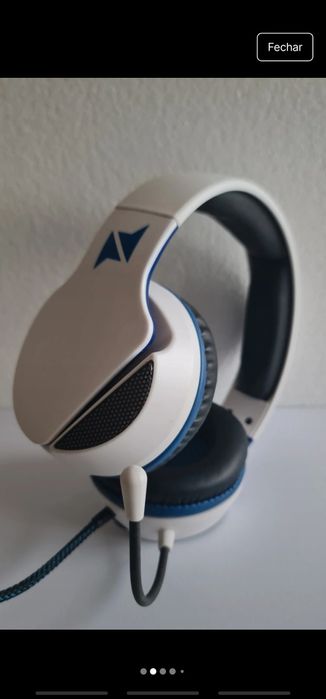 Fones Nplay (branco e azul)
