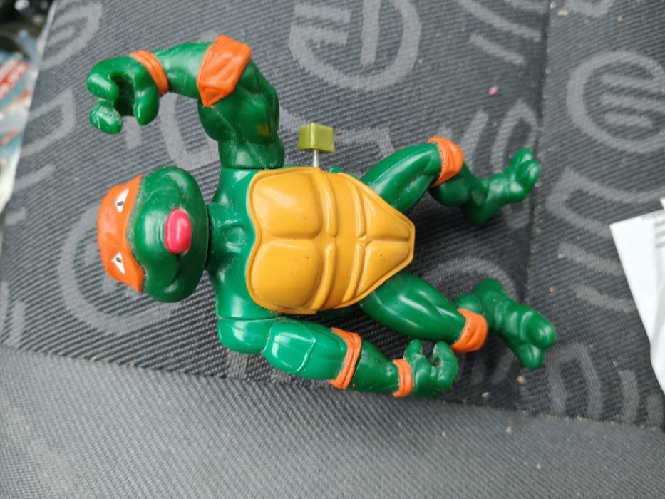 Zabytkowa figurka Żółwie Ninja Leonardo z 1989 r.figurka nakręcana