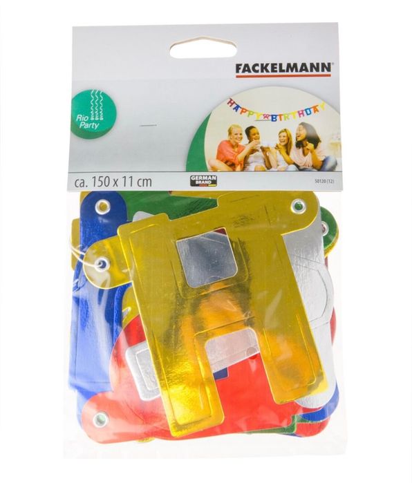 NOWA‼️ Girlanda urodzinowa "Happy Birthday" Fackelmann