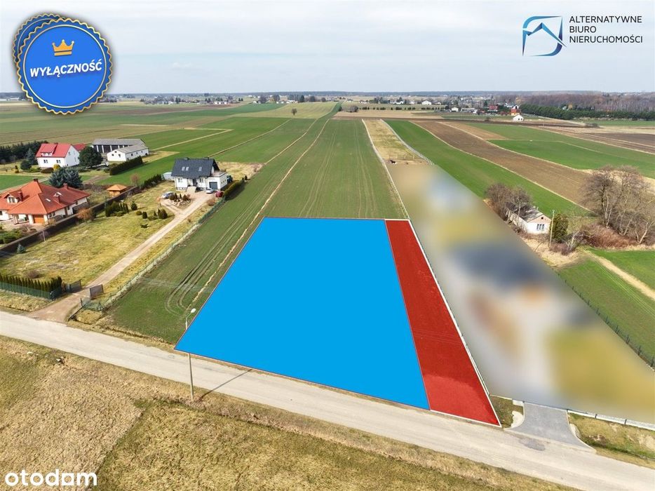 Działka pod budowę dwóch domów 8 min od Lublina