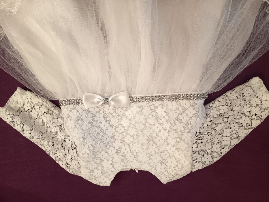 Sukienka do chrztu/okazjonalna +buciki  rozmiar 68