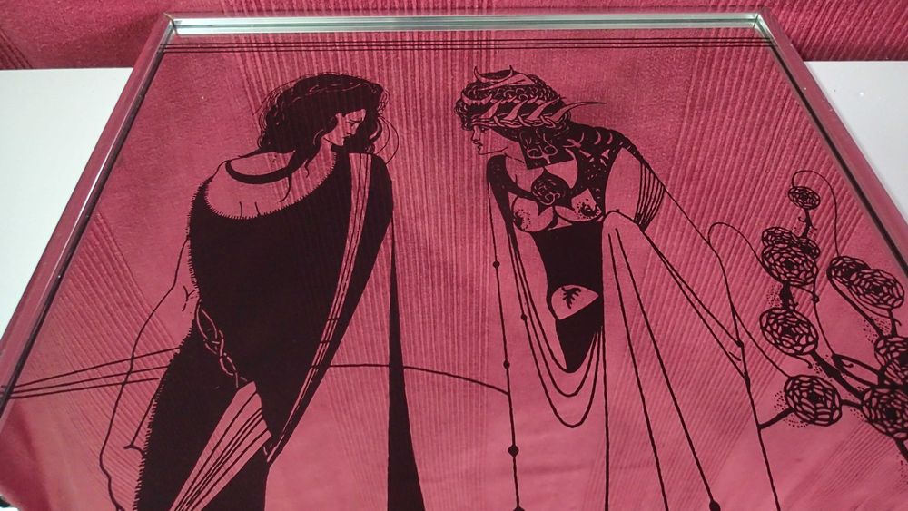 Quadro/Espelho pintura Arte Nova