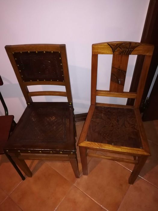 5 cadeiras vintage