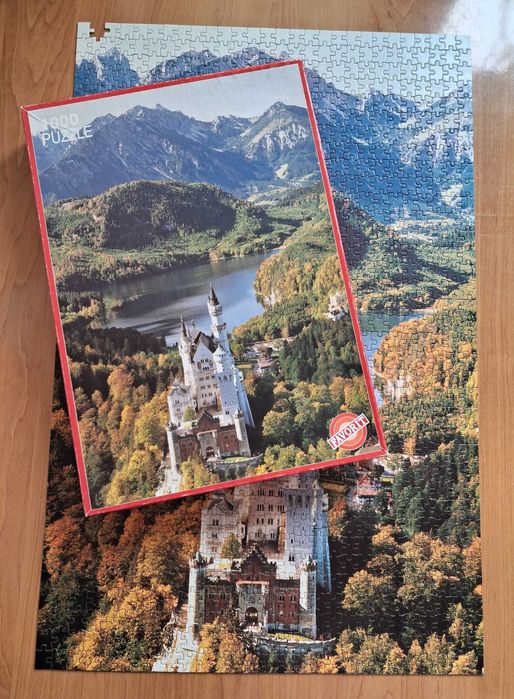 Puzzle Favorit -Zamek Neuschwanstein - 1000 elementów