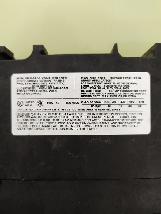 Автоматический выключатель Siemens 3RV1042-4FA10