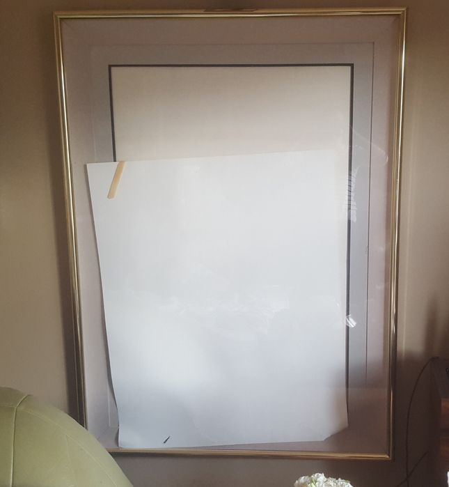 Duża rama 110x150 złota