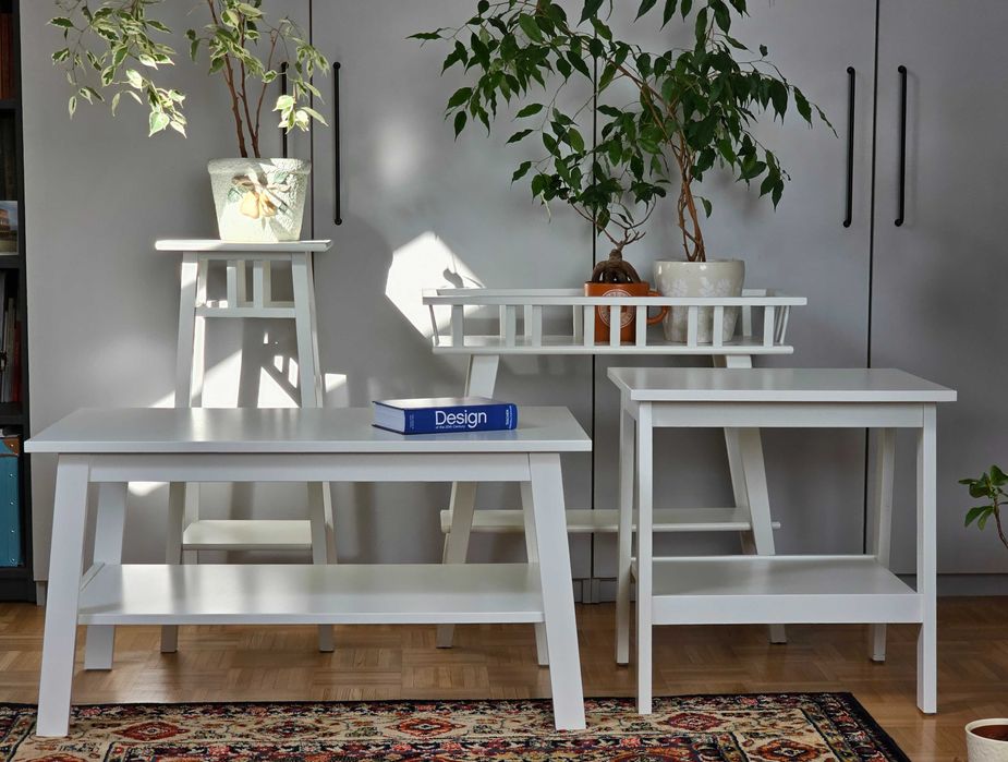 różne meble ikea lunnarp lantliv stolik kwietnik biały