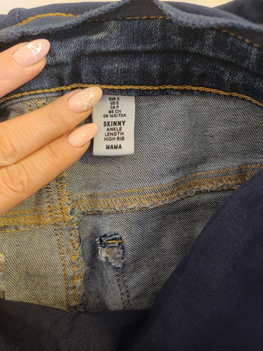 Mama ankle jeans spodnie ciążowe H&M