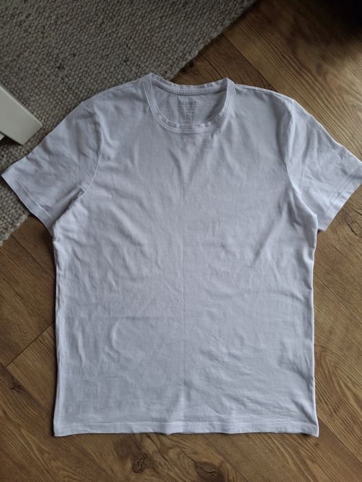 Rozmiar M, OVS biały T-shirt męski basic
